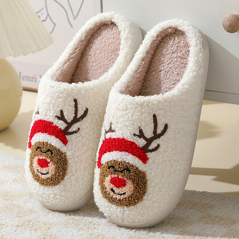 Noel Ashworth | Cozy Santa Claus Christmas Slippers For Women And Men
