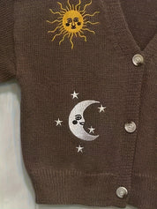 Nadia Colville | Celestial Embroidered Cardigan Sweater For Women