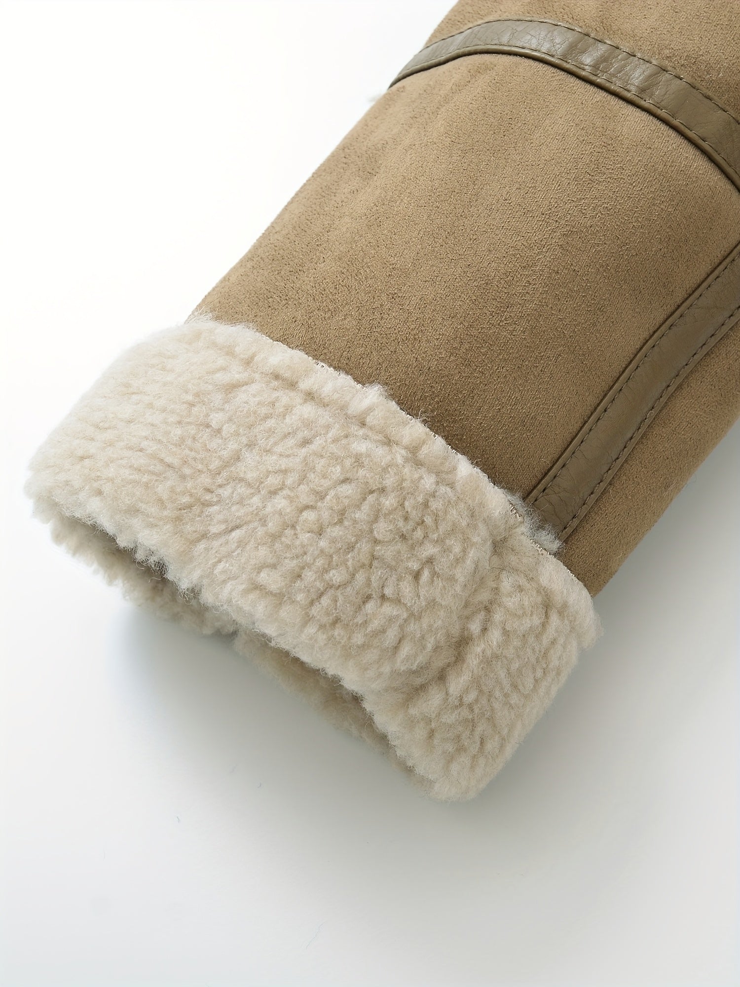 Noelle Dumont | Shearling Belted Leather Jacket For Women