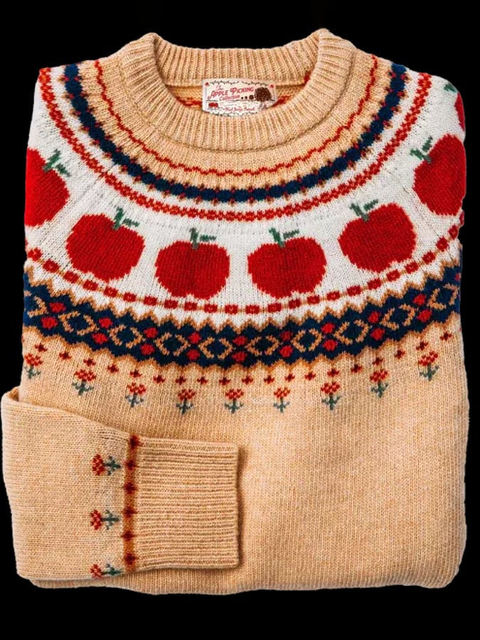 Genevieve Harland | Halloween Pumpkin Knit Sweater For Women