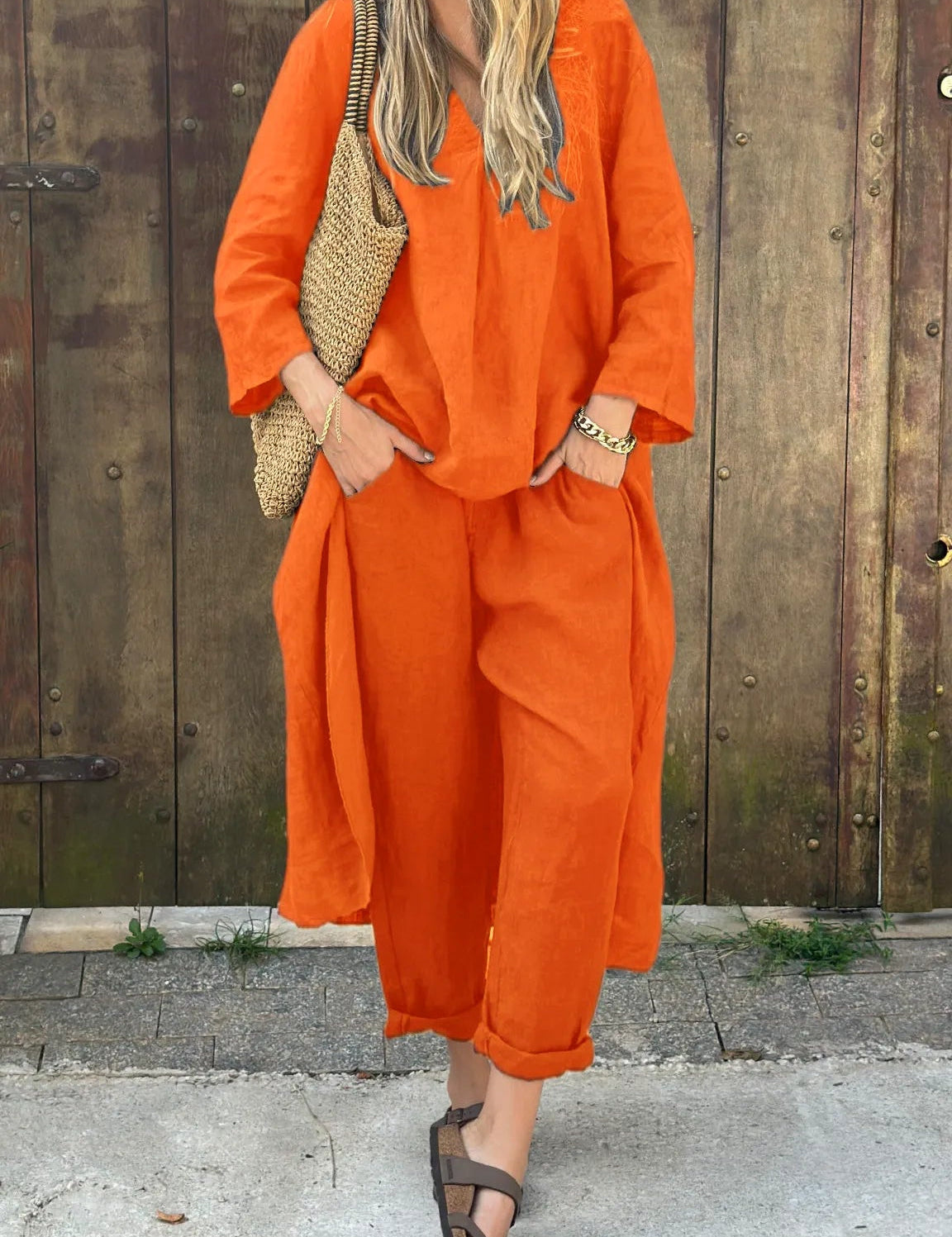 Sofia Marchetti | Linen Two-Piece Set For Women