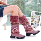Aveline Duchamp | Fur-Trimmed Mid-Calf Winter Boots For Women