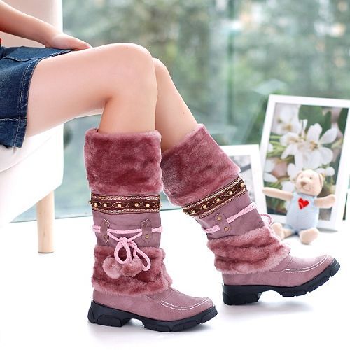 Aveline Duchamp | Fur-Trimmed Mid-Calf Winter Boots For Women