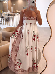 Annalise Beaupré | Floral Print Maxi Dress For Women