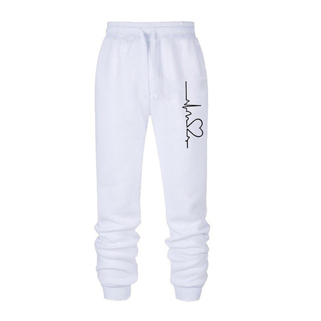 Maxence Aubert | Heartbeat Print Fleece Joggers For Men