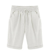 Diane Wentmore | Casual Loose-Fit Cotton Capri Shorts For Women