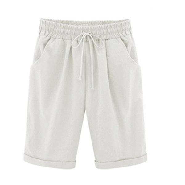Diane Wentmore | Casual Loose-Fit Cotton Capri Shorts For Women