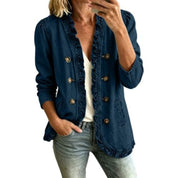 Louisa Vantrelle | Ruffled Denim Jacket For Women