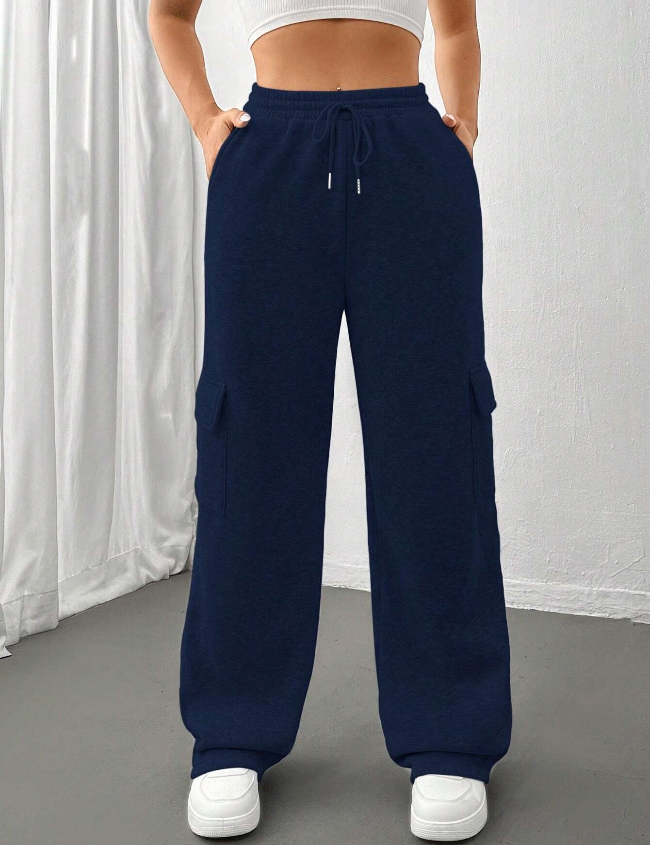 Pauline Rochefort | Cargo Wide Leg Sweatpants For Women