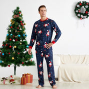 Julien Corbin | Festive Printed Christmas Pajama Set For Men