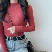 Charlotte Devereux | Ribbed Mock Neck Sweater For Women