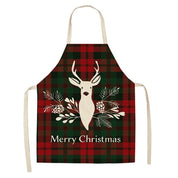 Marguerite Duvernay | Linen Look Christmas Apron With Festive Print