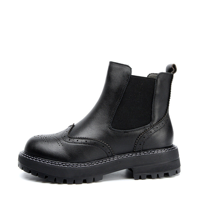 Vanessa Colbert | Brogue Chelsea Boots For Women