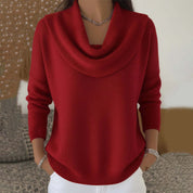 Lilah Morbridge | Cowl Neck Knit Sweater For Women