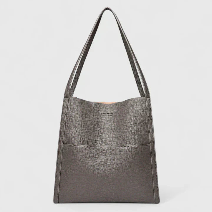Adrienne Voss | Structured Black Faux Leather Handbag