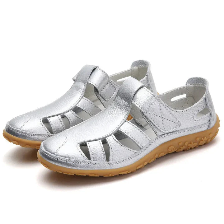Lorenzo Bellini | Comfort Cutout Leather Sandals For Women
