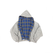 Theodore Lavigne | Plaid-Lined Zip-Up Hoodie For Men
