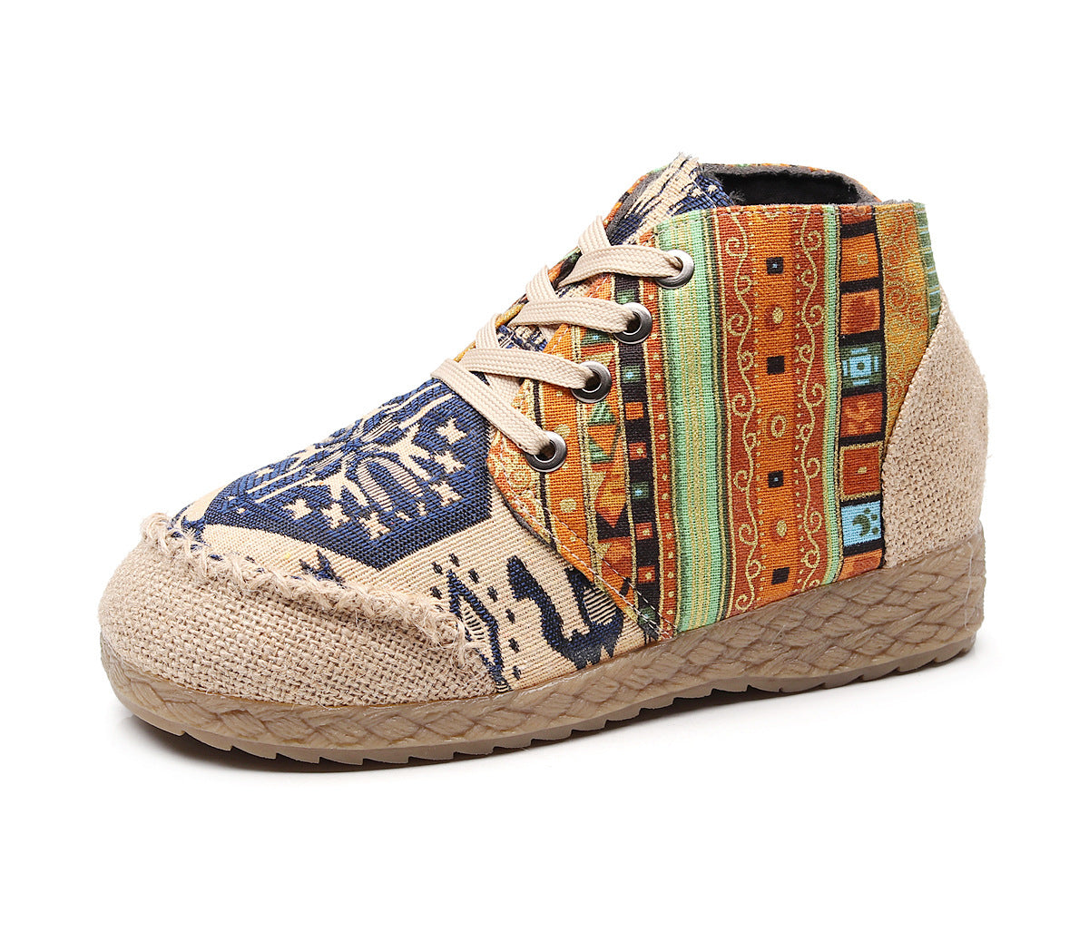 Solange Beaufort | Embroidered Canvas Sneakers For Women