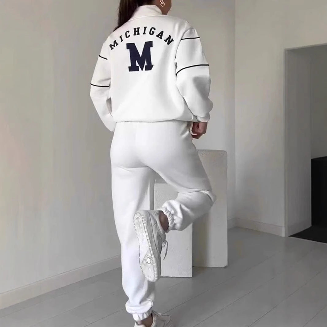Vanessa Chambord | Half-Zip Lounge Sweatsuit Set For Women