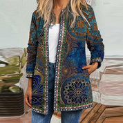 Beatrice Anselmi | Bohemian Print Long-Sleeve Cardigan Jacket For Women