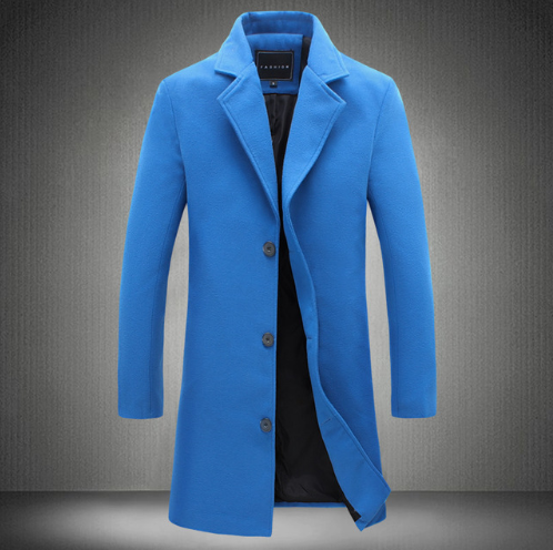 Jameson Evershaw | Single-Breasted Wool-Look Overcoat For Men