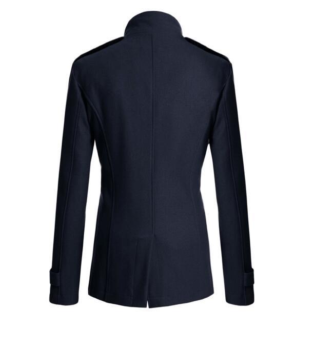 Gus Northstone | Double-Breasted Wool-Look Peacoat For Men
