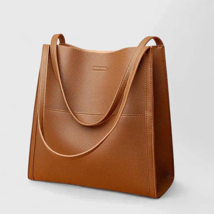 Adrienne Voss | Structured Black Faux Leather Handbag