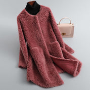 Elle Fenbrook | Mid-Length Teddy Coat For Women