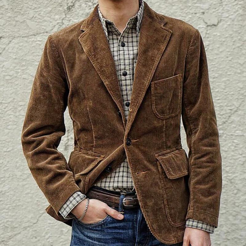 Jace Rushcroft | Corduroy Patch Pocket Blazer For Men