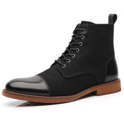 Nate Ostmere | Cap Toe Lace-Up Ankle Boots For Men