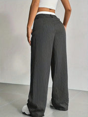 Odile Ferrand | Pinstripe Wide-Leg Trousers For Women