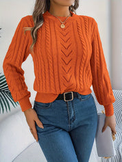 Camilla Winterbourne | Cable-Knit Textured Sweater For Women