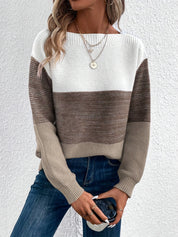 Marisol Beringer | Color-Blocked Sweater With Drop-Shoulder Sleeves