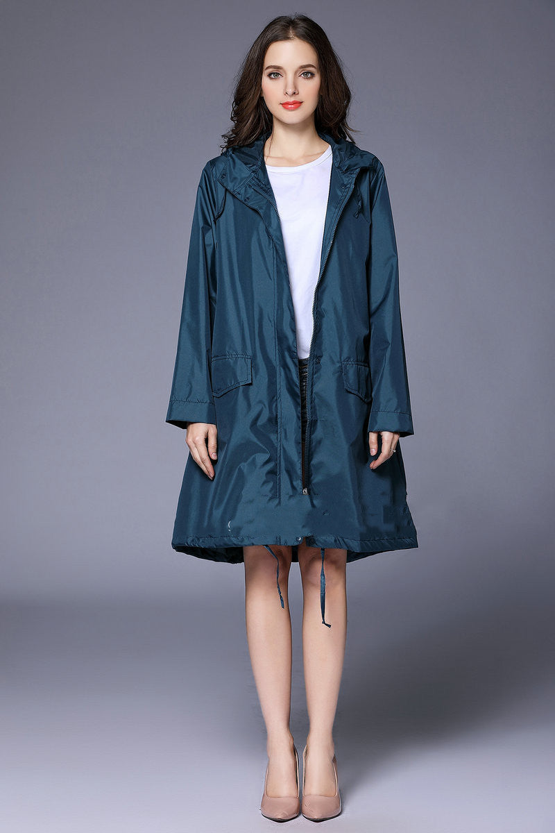 Camille Fonteneau | Hooded Windproof Raincoat For Women