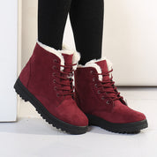 Ines Chastain | Faux Fur Lined Snow Boots For Women