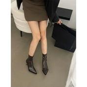 Serena Duchamp | Pointed-Toe Stiletto Ankle Boots For Women