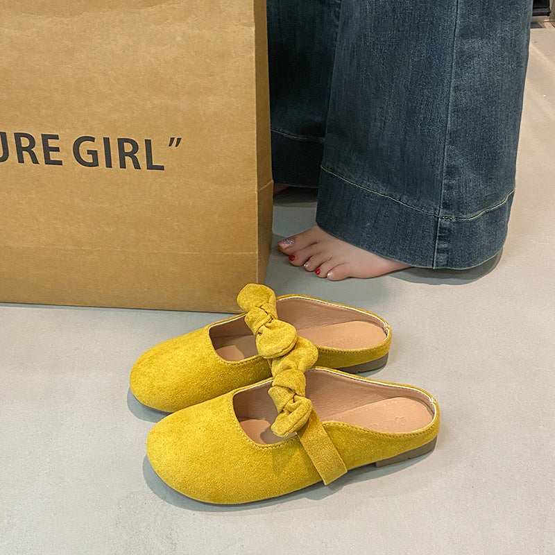 Camille Rousseau | Bow Mary Jane Mule Flats For Women