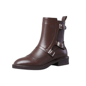Isadora Chatelain | Buckle Strap Ankle Boots For Women