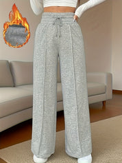 Harlow Beckstrom | High-Waisted Wide-Leg Pants With Drawstring Waist For Women