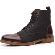 Nate Ostmere | Cap Toe Lace-Up Ankle Boots For Men