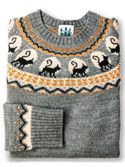 Genevieve Harland | Halloween Pumpkin Knit Sweater For Women