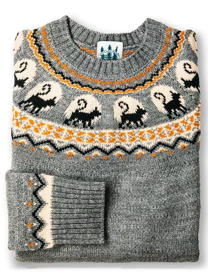 Genevieve Harland | Halloween Pumpkin Knit Sweater For Women