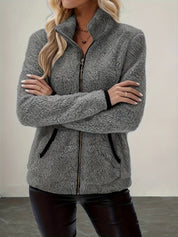 Nathalie Griswold | Plush Sherpa Zip-Up Jacket For Women