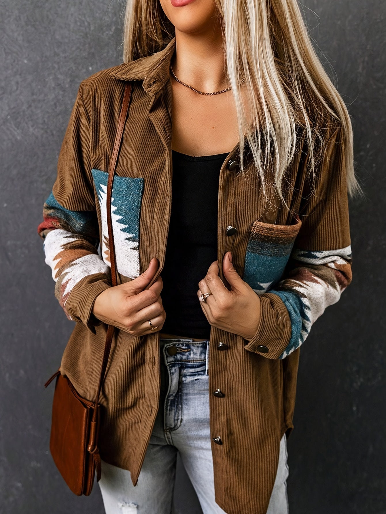 Harper Duvall | Southwestern Corduroy Jacket For Women