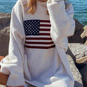 Jordan Westfield | American Flag Knit Sweater For Women