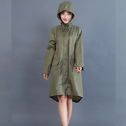 Nadia Bellemont | Polka Dot Hooded Raincoat For Women