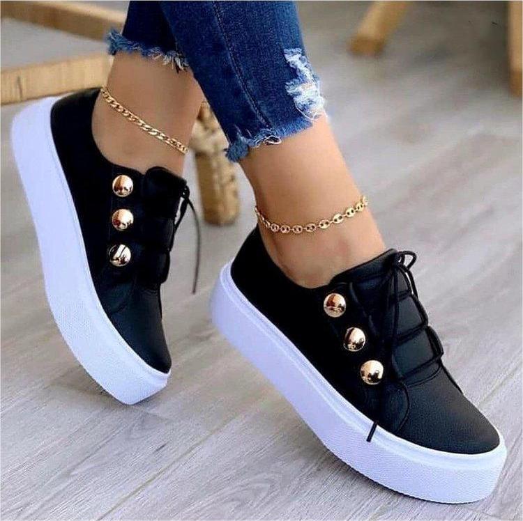 Renata Castiglione | Rivet Platform Sneakers For Women