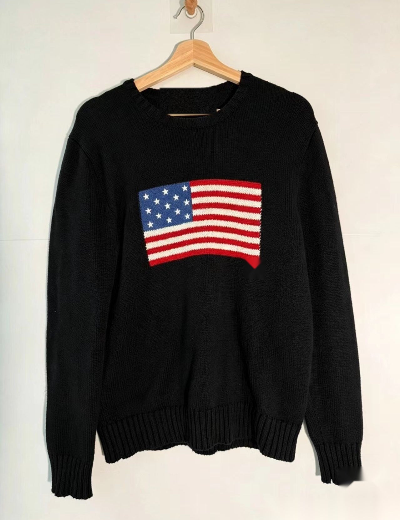 Brooke Ellsworth | American Flag Turtleneck Knit Sweater For Women