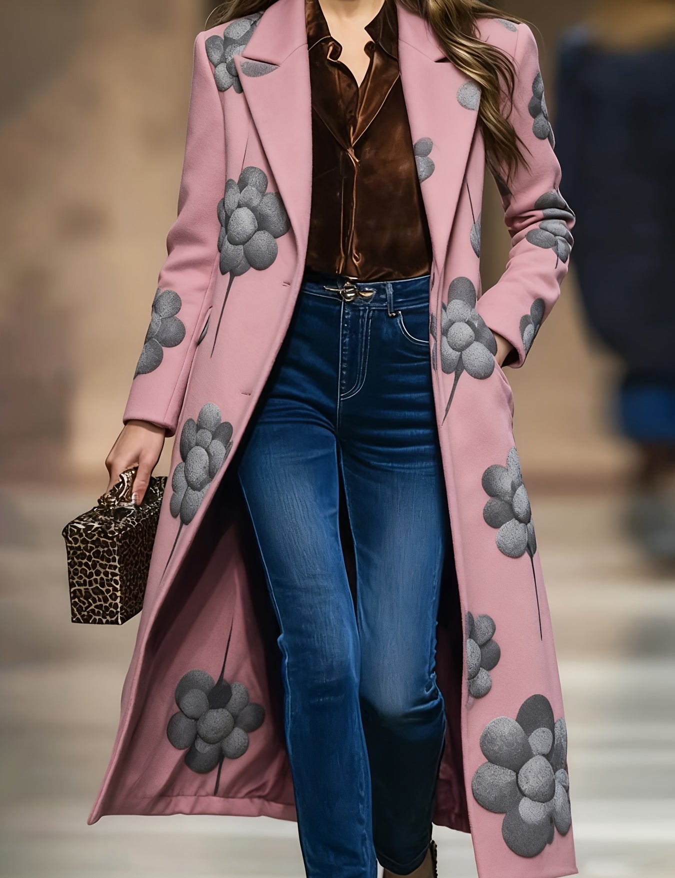 Sallie Kingswell | Velvet Long Lapel Duster Coat For Women