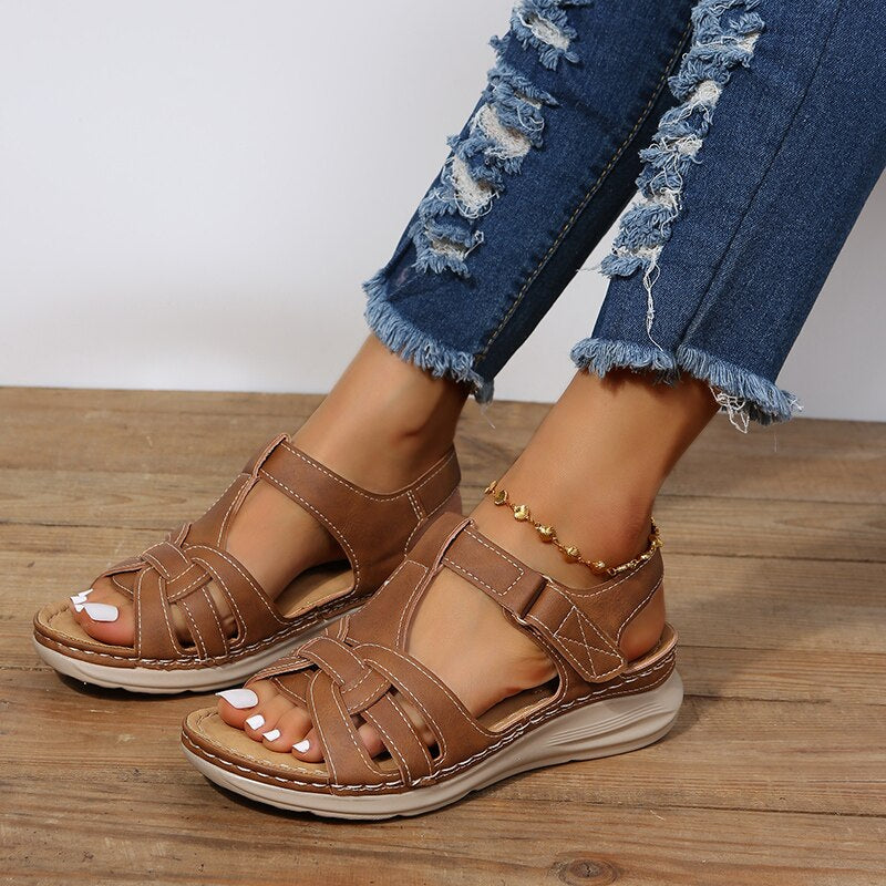 Elena Rossi | Orthopedic Platform Sandals For Women